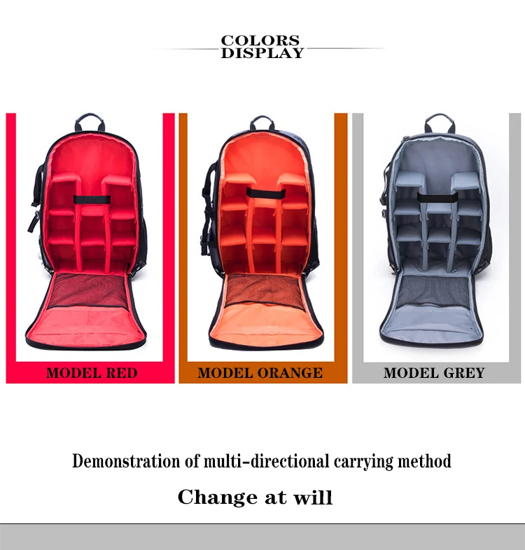 JINNUOLANGRucksack mit großem Fassungsvermögen, Kamerarucksack, wasserdichter Fotorucksack, multifunktionale Reisedrohne, Fotografie, N – Detail 5