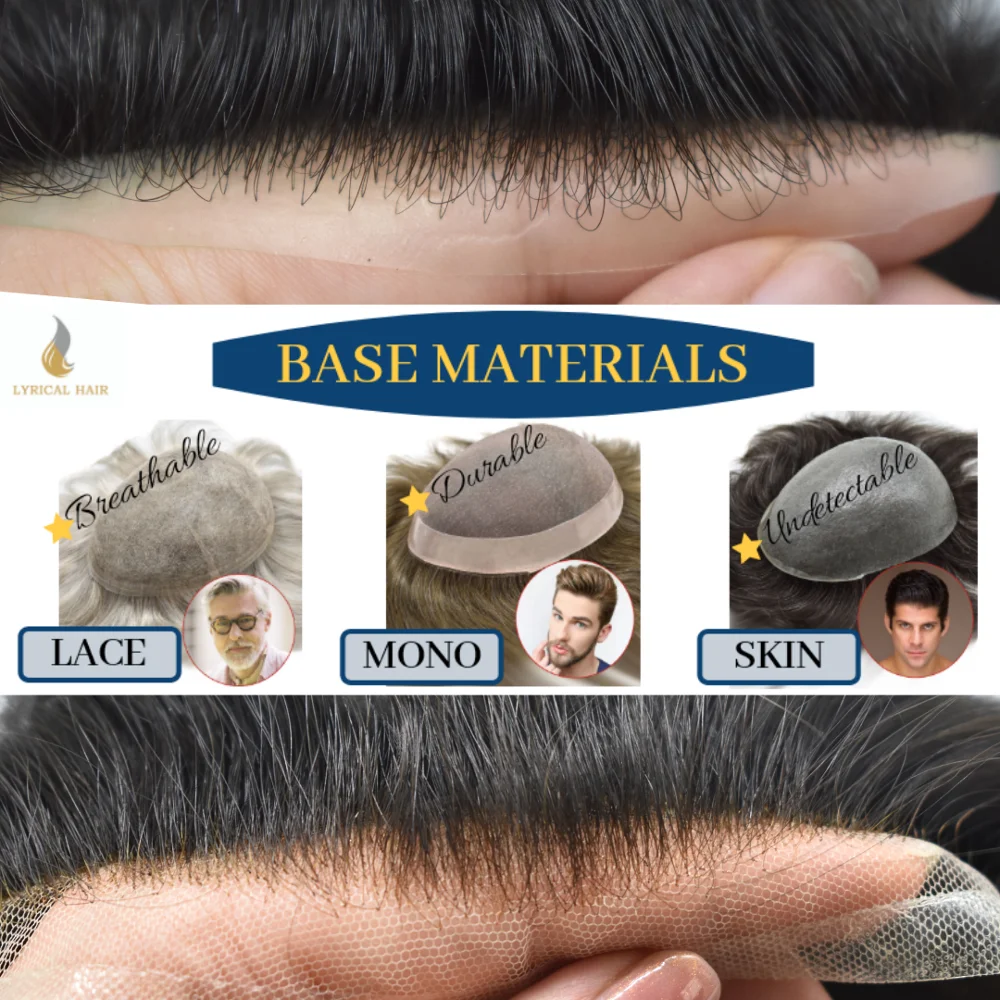 شعر مستعار مخصص للرجال أسود قصير شعر مستعار ريمي نظام الشعر البشري وحدات الطلب الخاص