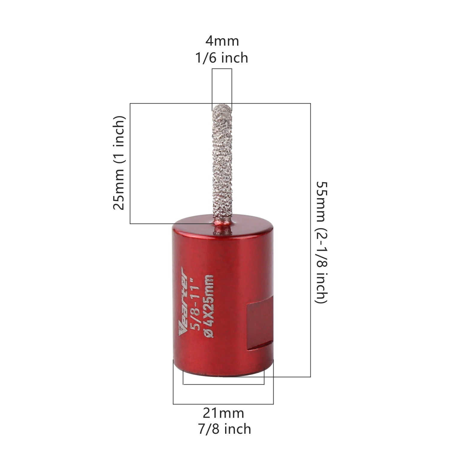 Imagem -03 - Broca do Roteador do Almofariz do Diamante de Vearter com 811 Thread para a Dobra do Raking do Almofariz Apontando a Remoção Concreta de Pedra do Mármore do Granito