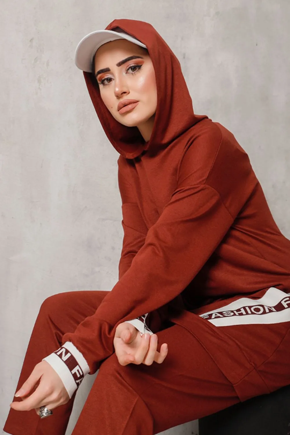 2219 Islamic Sportswear for Women Islamic jacket Sportswear dual Suit Tracksuit Set Muslim Woman Dress Set Sportswear Hijab Suit