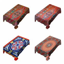 Traditional Arabesque Ramadan Mubarak Tent Egyptian Khayamiya Background Vintage Ornament Tablecloth By Ho Me Lili