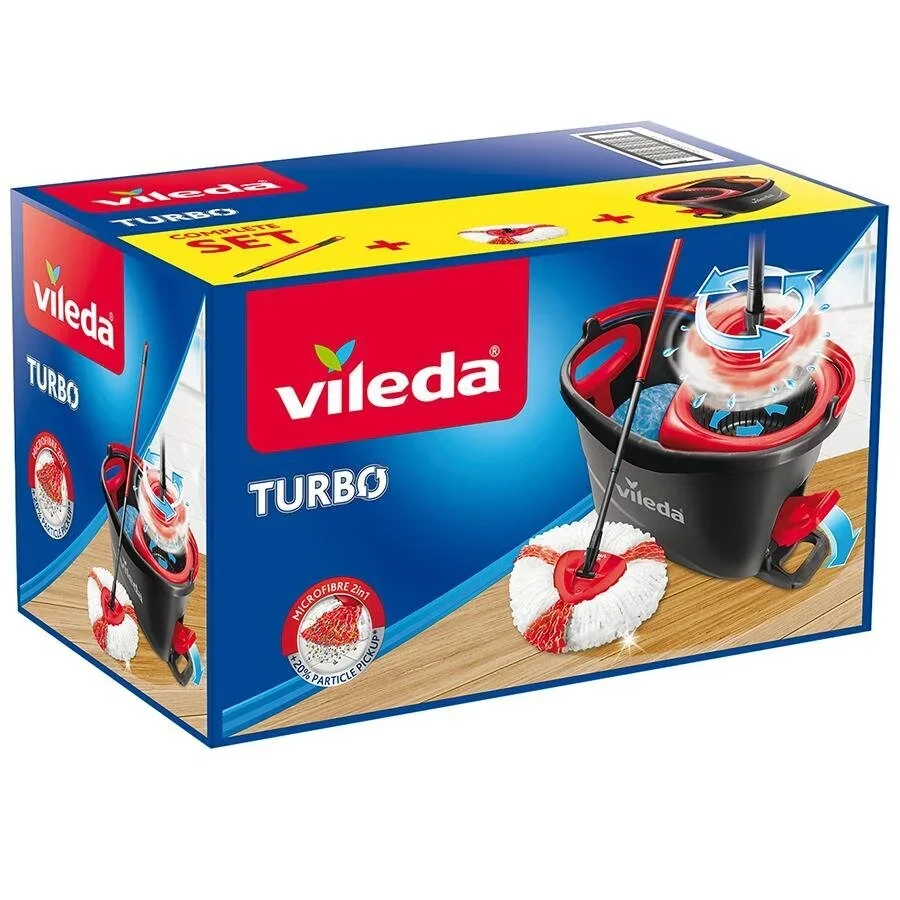 

Vileda Turbo Pedal Cleaning Set Household cleaning Convenient High Quality Easy to Use Comfortable Cleaning