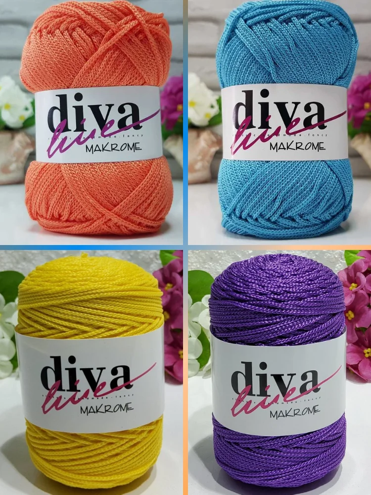 Macrame Yarn - 140 Meters - 100g - 32 Color Options - Chain - Polypropylene - Accessory Materials, Bag, Basket, Amigurumi, Thread, Cord, Wall and