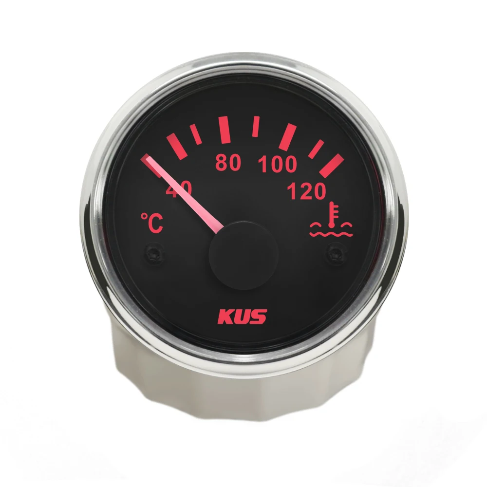 

KUS Water Temp Gauge Meter 40-120℃ 25-120℃ for Car Motorcycle Boat Red Yellow Backlight 9-32V 52mm