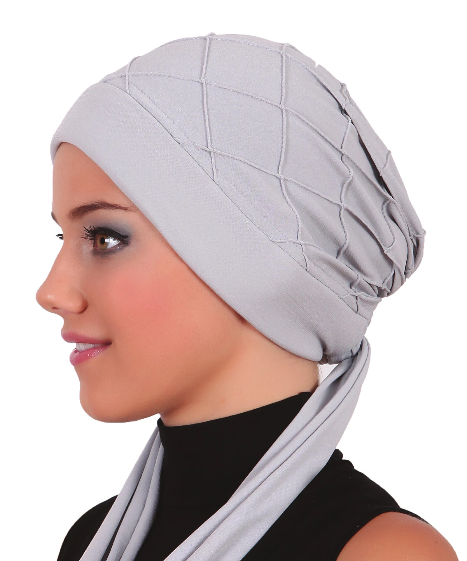 2024 New Fashion Ribbed Scarf Ready Turban Hijab Bonnet Cancer Cap Special Women Product Beret Bandana Shawl Muslim