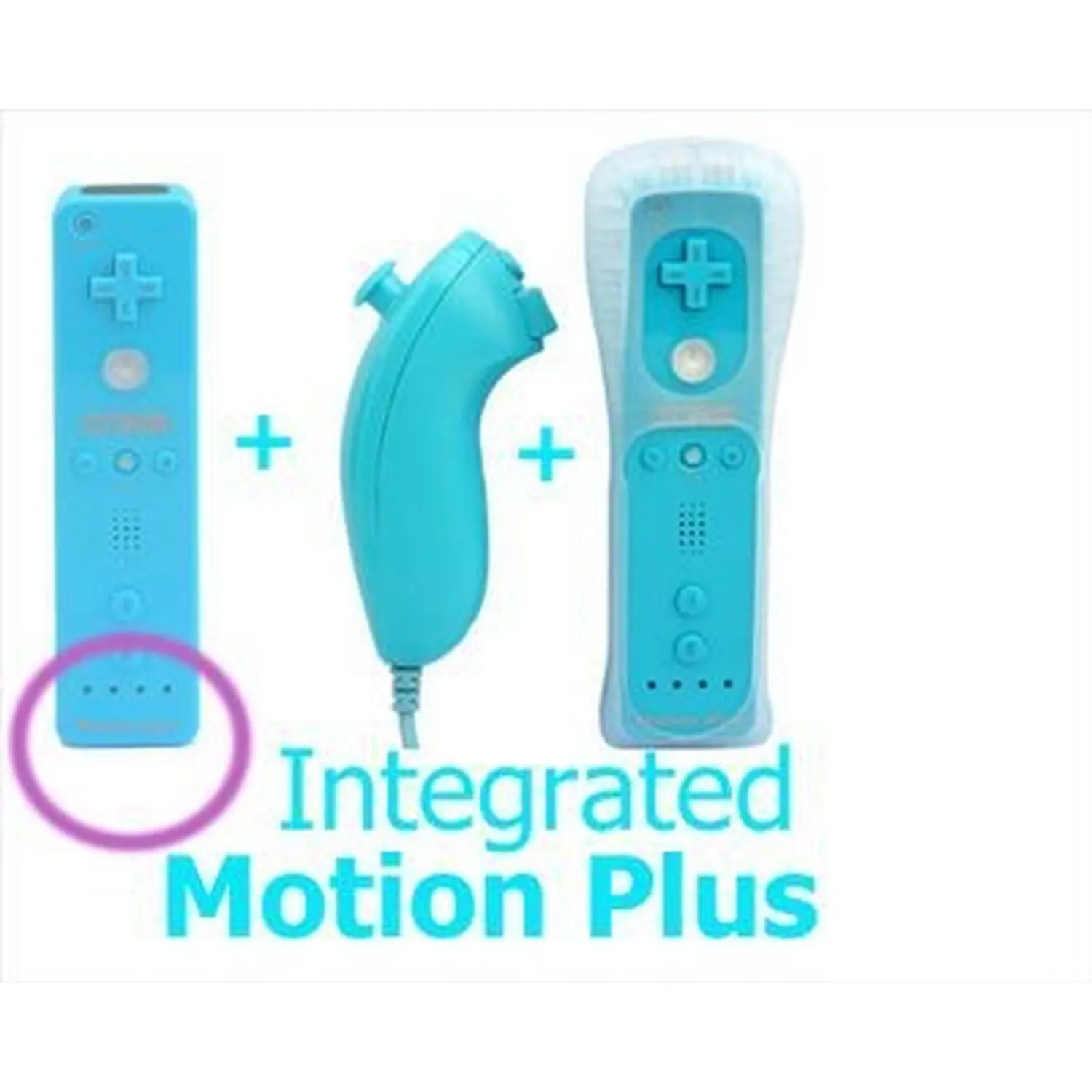 Controller Blu Wii con WiimotionPlus: La Scelta Perfetta per i Fan di Nintendo