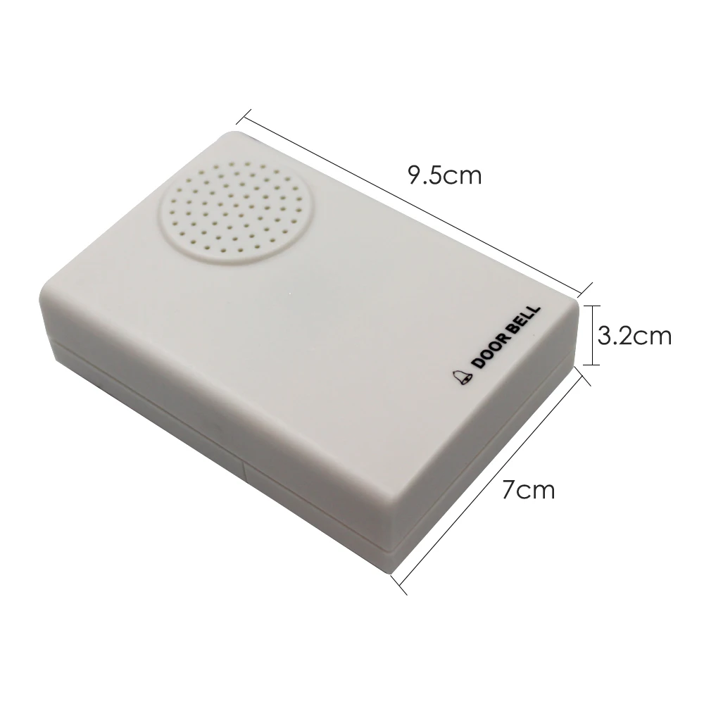 Sonnette externe filaire DC 12V, contrôle d'accès, sonnerie forte Ding-dong pour système de contrôle