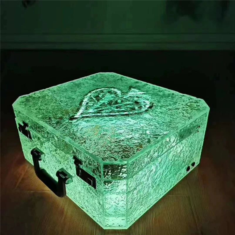 LED CRYSTAL ACE OF SPADE CHAMPAGNE CASE