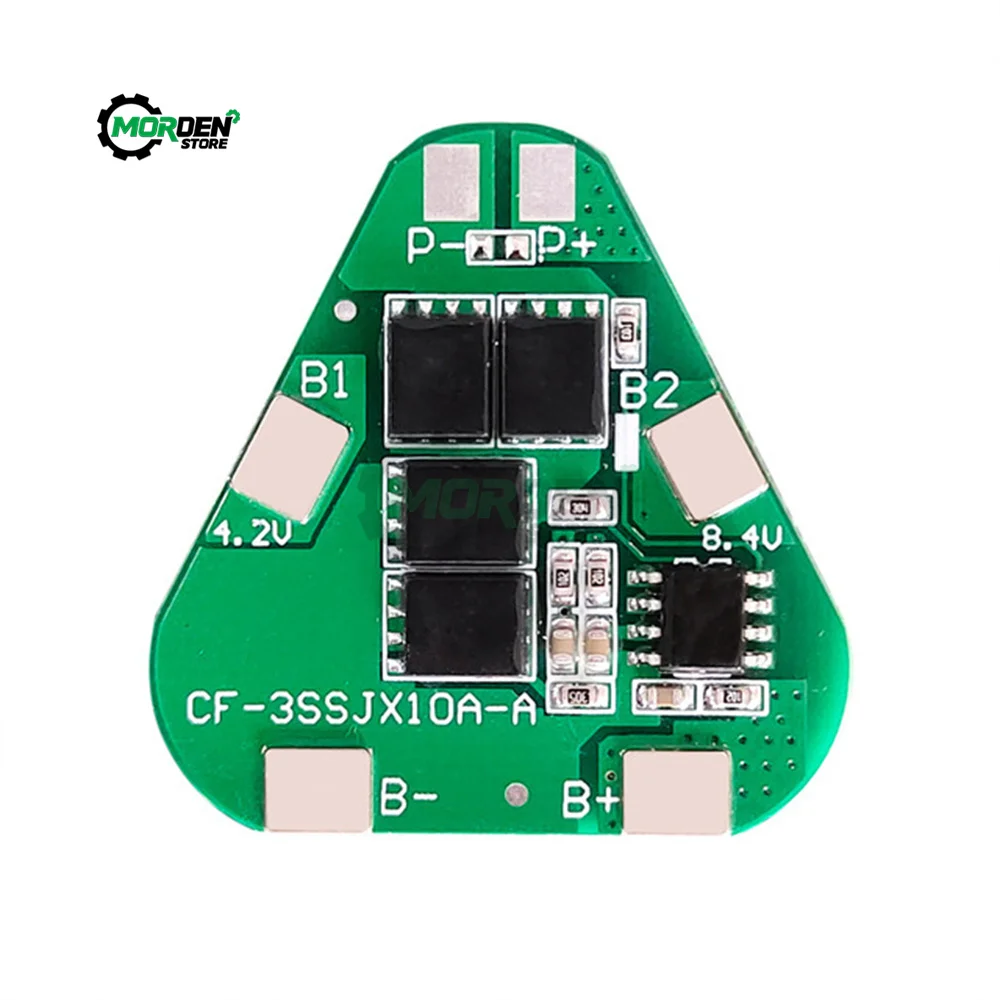 3s Ternary 12.6V 12A Same Port Without Balanced Lithium Battery Protection Board for Power Tools Accessories