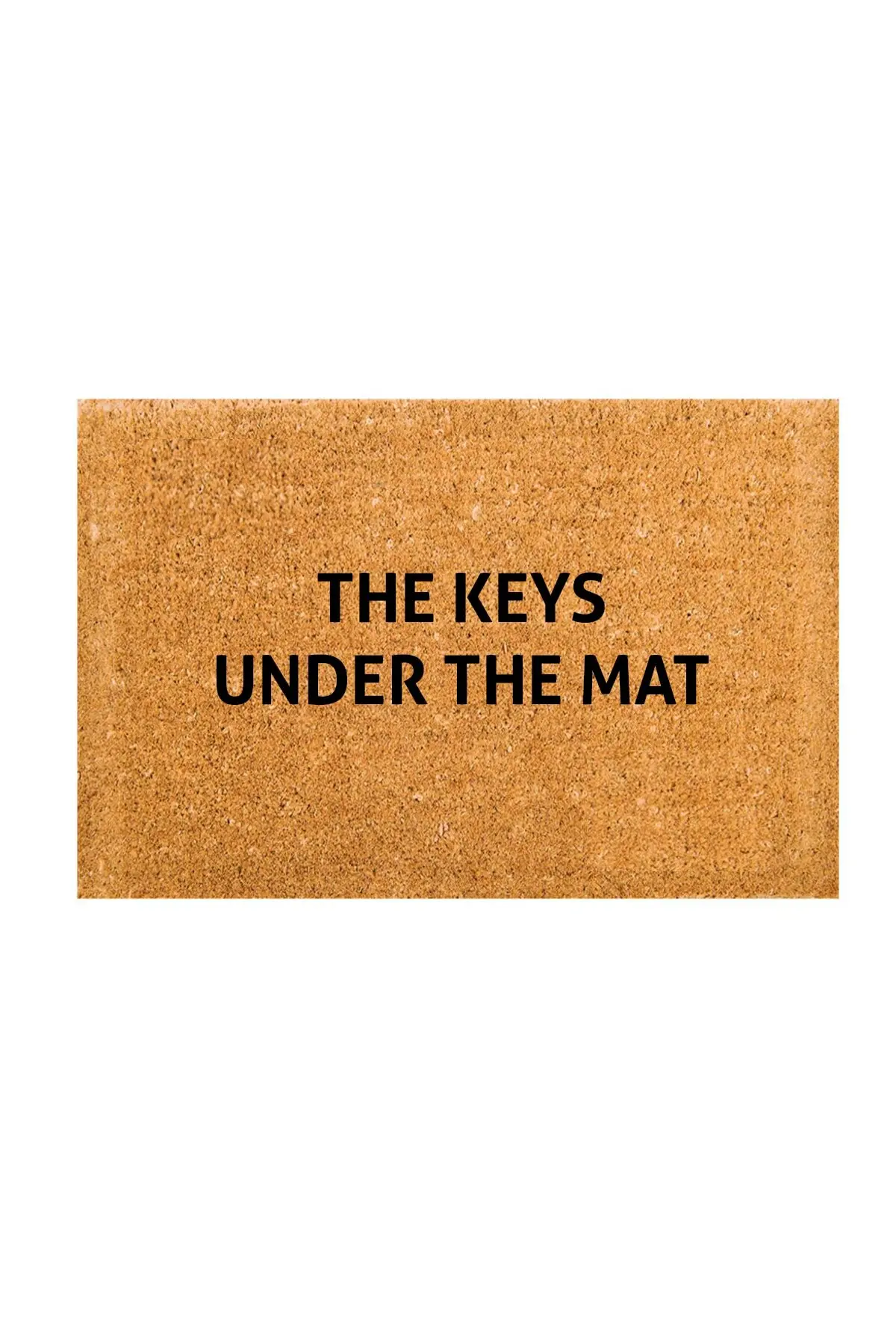 The Keys Under The Mat Doormat Outdoor Dust Removal Wear-resistant Anti-skid Entrance Door Scraping Mud Sand Removing Foot Pad