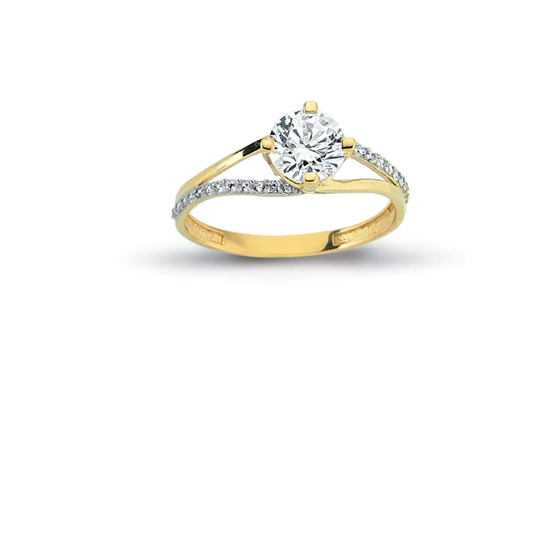 14K Solid Gold Exclusive Solitaire Engagement Wedding Ring