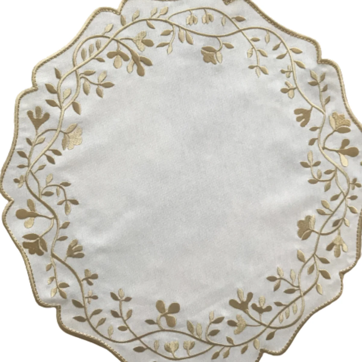 Table Napkin Embroidery 6 Pieces Cloth Napkins Tableware American Service Stain Resistant Linen Fabric Decoration Home