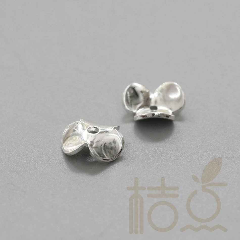 DIY Supply-Solid Brass Finding Flower Bead Cap - 9.4x3mm (4028C-F-181)
