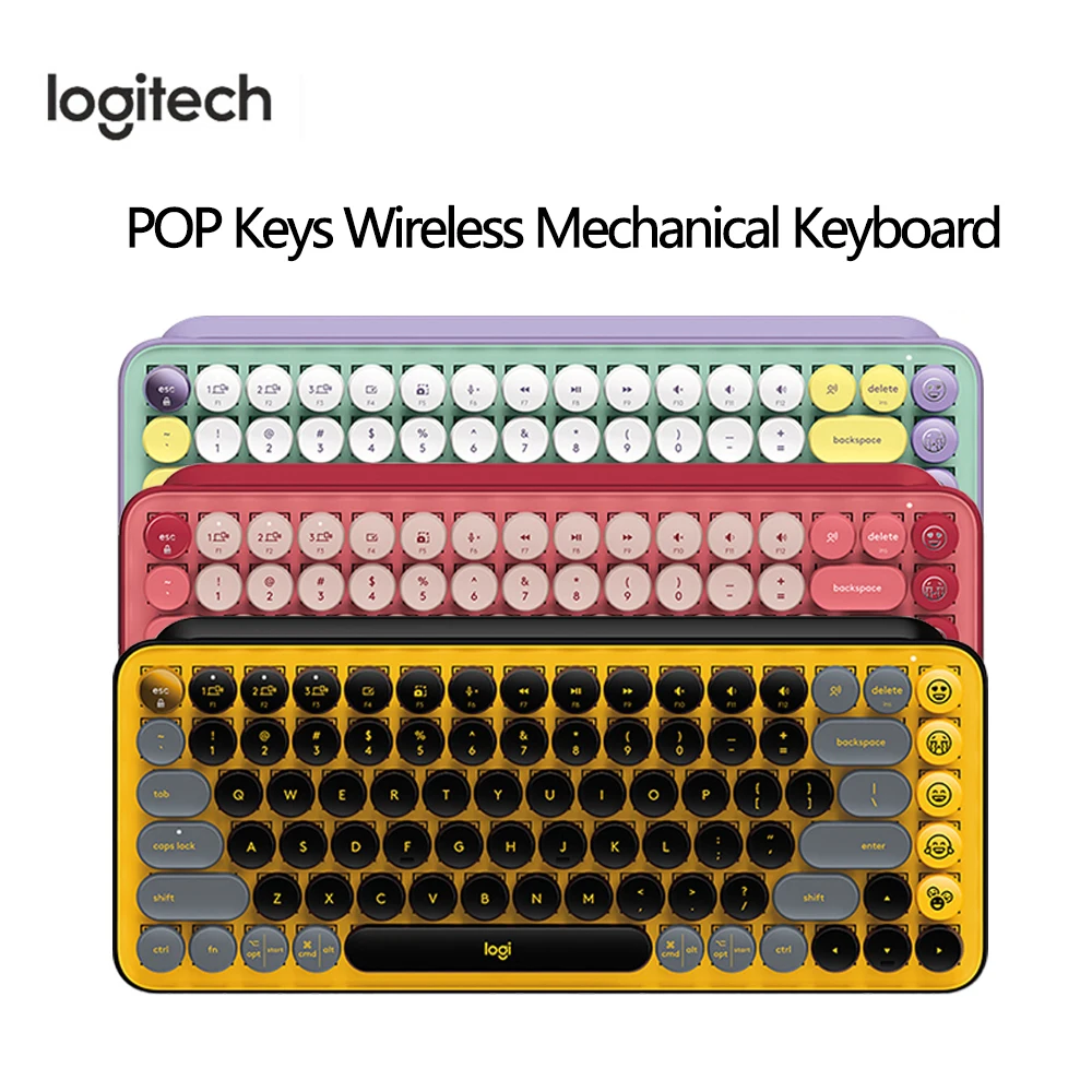 

Logitech POP KEYS Wireless Mechanical keyboard Portable Bluetooth TTC Tea shaft Suitable for ipad office gaming laptop Win Mac