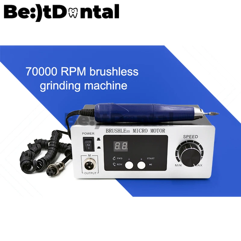 

70,000 RPM Non-Carbon Brushless Aluminium Shell Polishing Unit lab Laboratory electric micromotor dental brushless micromotor