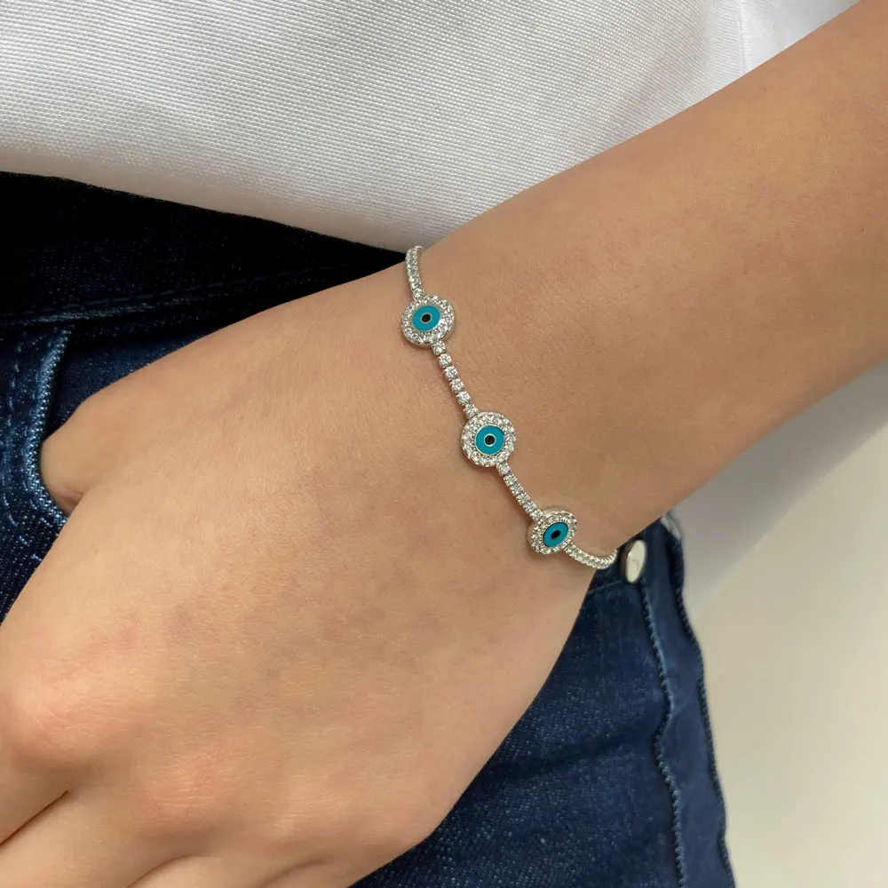 NEW Fashion Model Baget Silver 925 Bracelets for Women High Quality Gift Luxury Shiny Zircon Jewelry