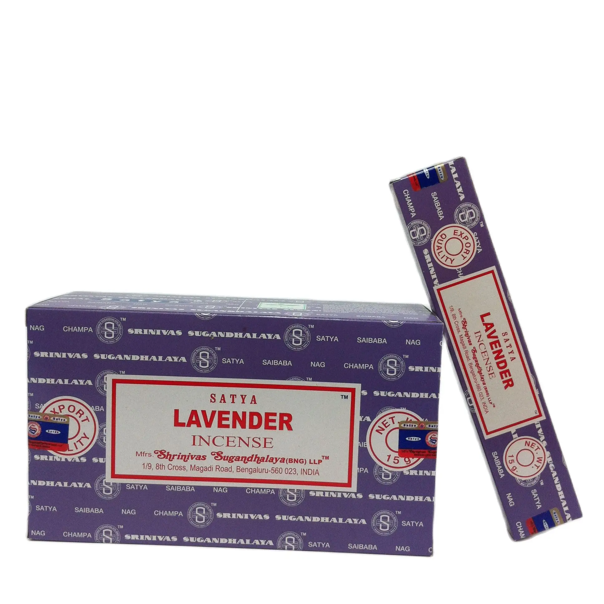 SATYA incense LAVANDER in rods A handmade box MEDITACION REIKI PALO SANTO + tablet burner assorted gift