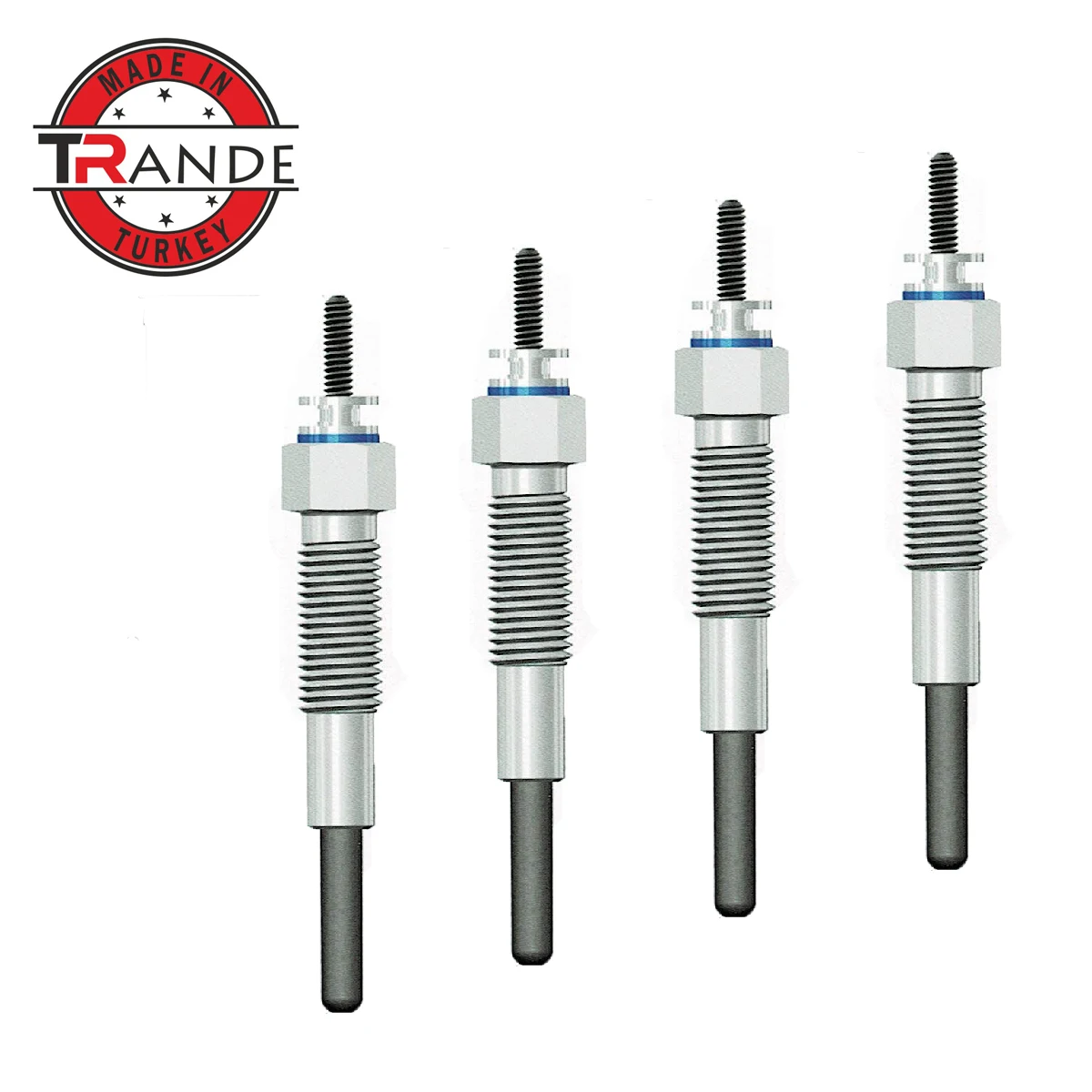 Trande Diesel Engine Heater Glow Plug 4 Pcs 12V For RF1M-18-601 Made In Turkey Trande Store Guarantee