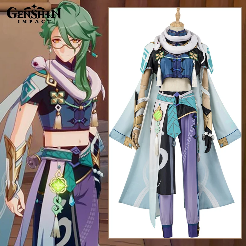 

Genshin Impact Baizhu Cosplay Costume Baizhu Halloween Costumes for Adult Men Suit Outfit геншин импакт косплей