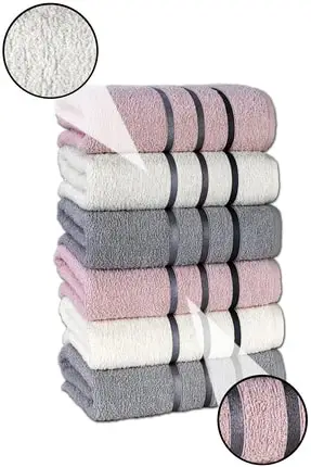 Face Towel Set 100 Cotton 50x85 cm 6pcs Bathroom and Kitchen Cleaning Bath for Adults English towels compressed Microfiber