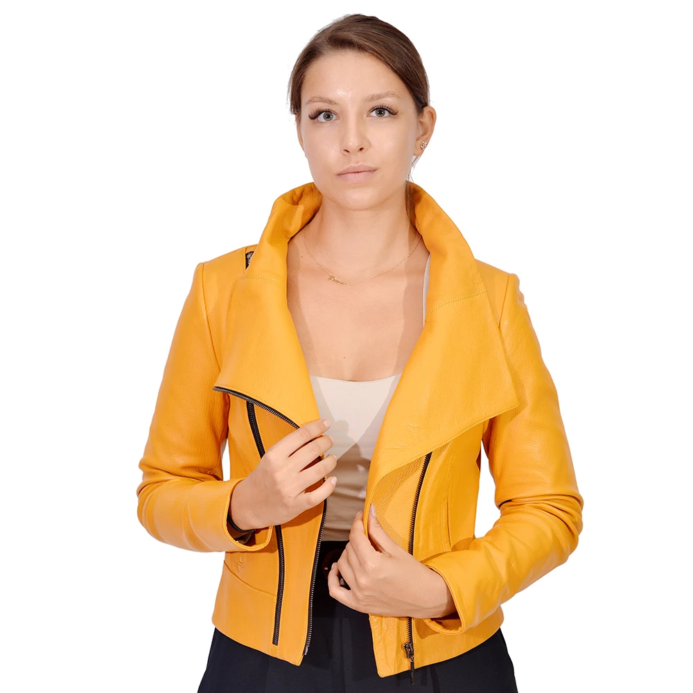 

Zoramotti,Leather Jacket,Genuine Leather,Lambskin,Classic,quality,Natural Leather,Keeps,Warm