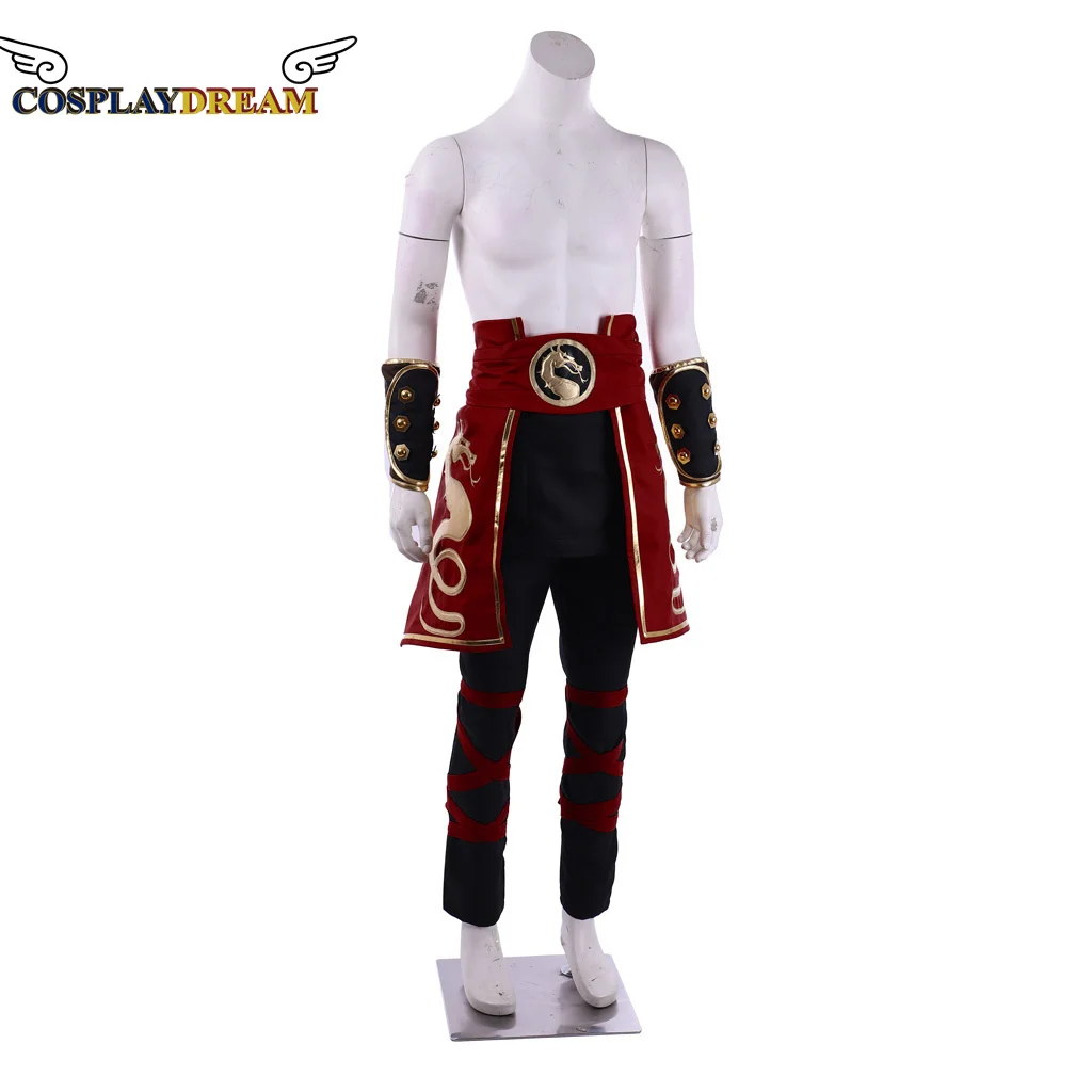 

Cosplaydream Men's Mortal Kombat Liu Kang Cosplay Costume Fighter Suit Uniform Halloween Carnival Party Cosplay Custom Made