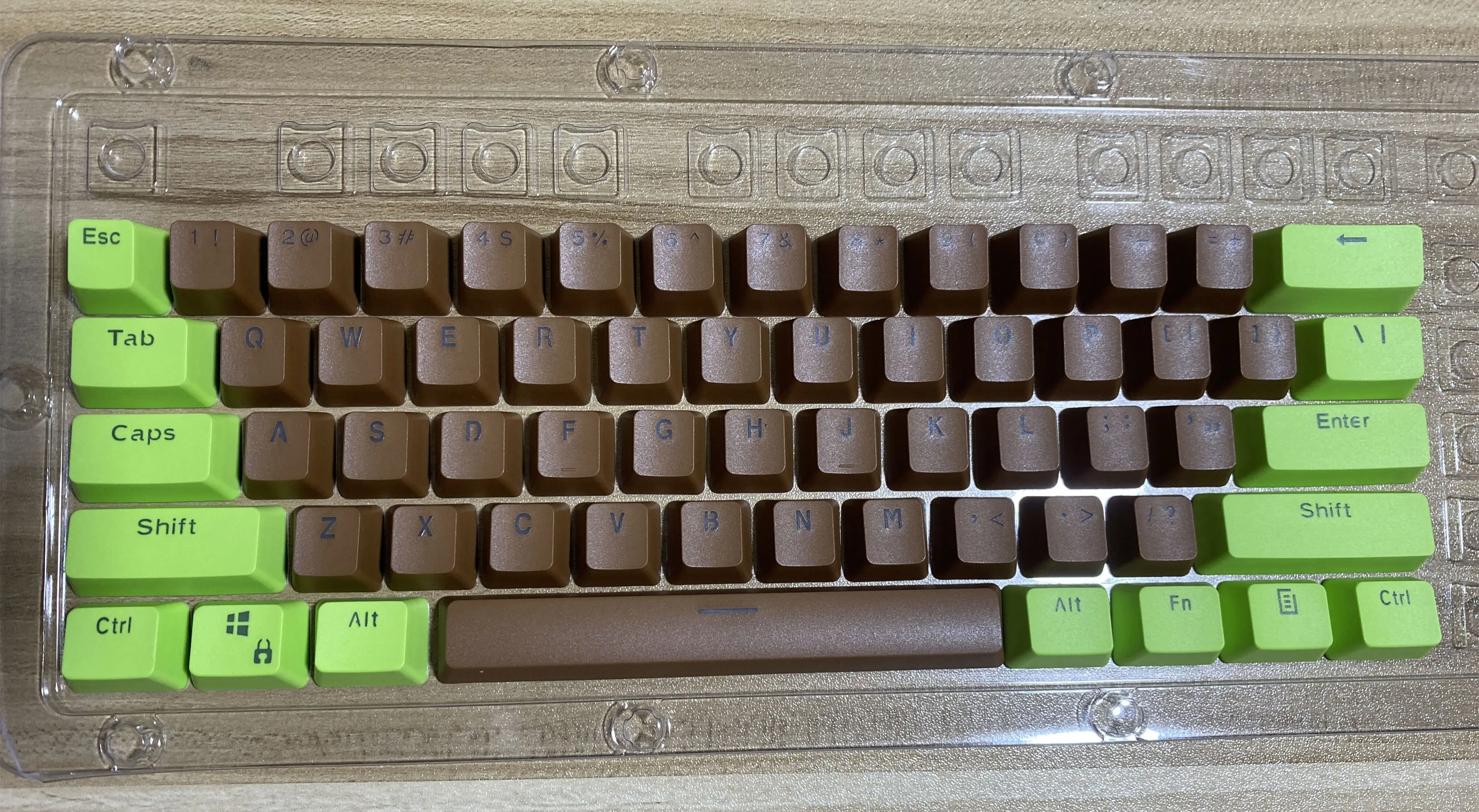 RK 61 teclas de Material PBT OEM de altura, teclas de Teclado mecánico de dos colores retroiluminadas (solo se venden teclas)