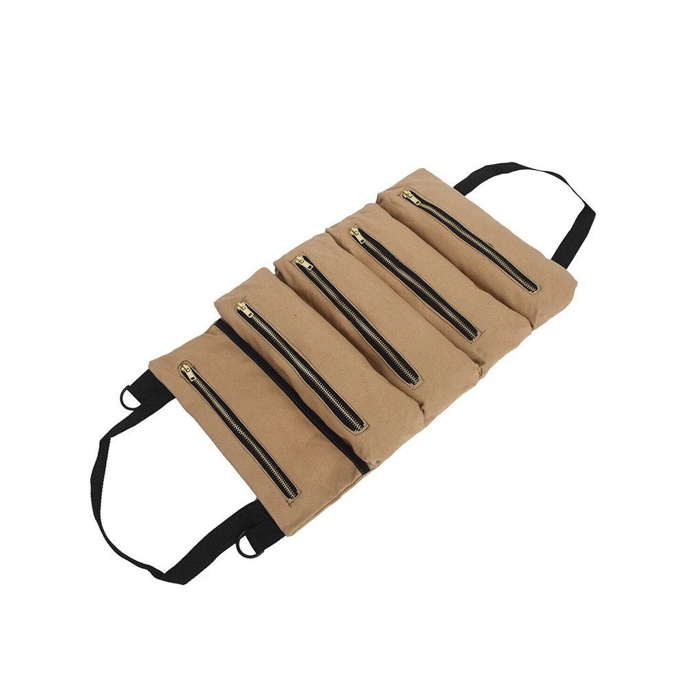 Hot Sale Roll Tool Roll Multi-Purpose Tool Roll Up Bag Wrench Roll Pouch Hanging Tool Carrier Sling Holder Zipper Carrier Tote