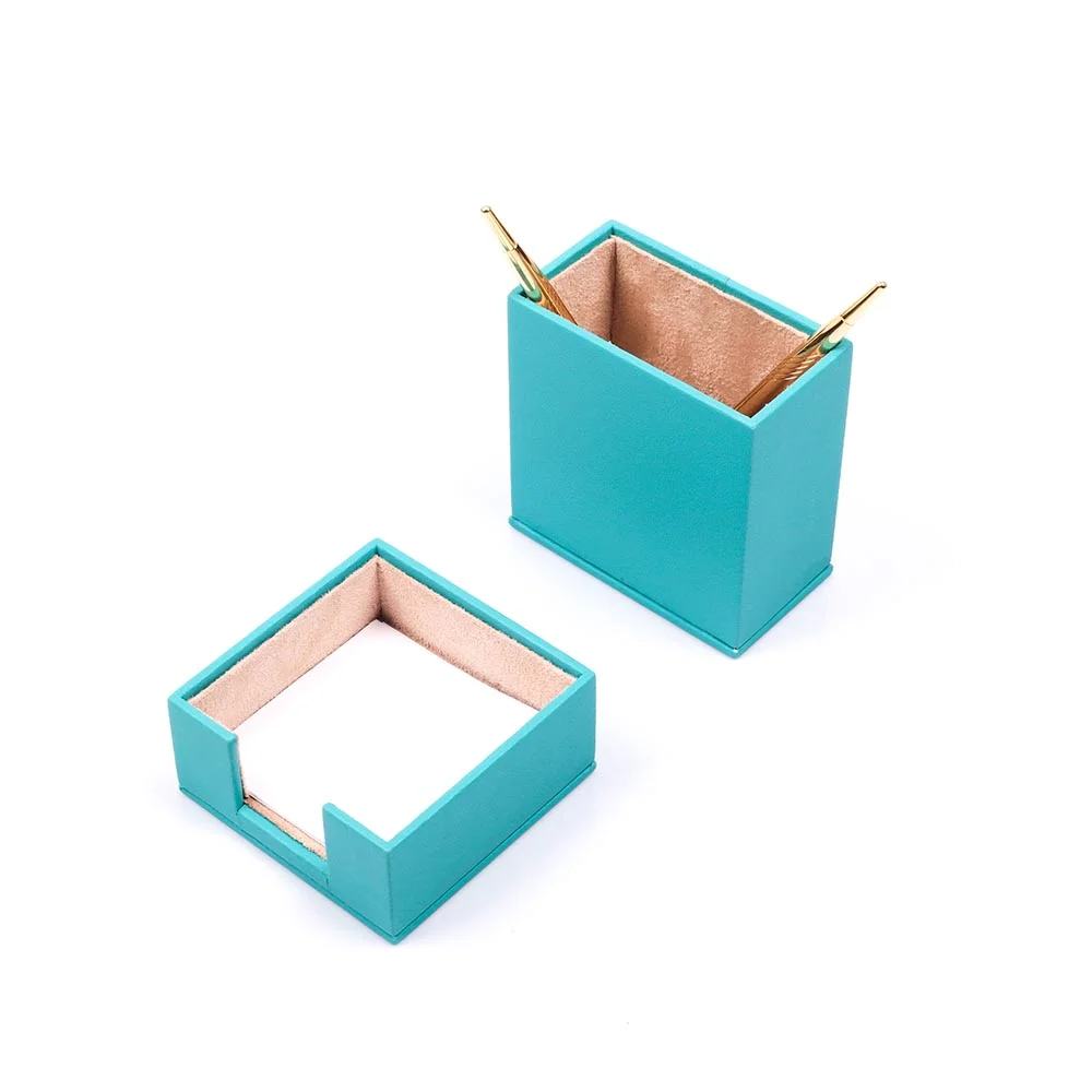 Double Desk Set / Pen Box And Note Paper Holder (Desk Organizer Office Accessories Desk Accessories Office Supplies)