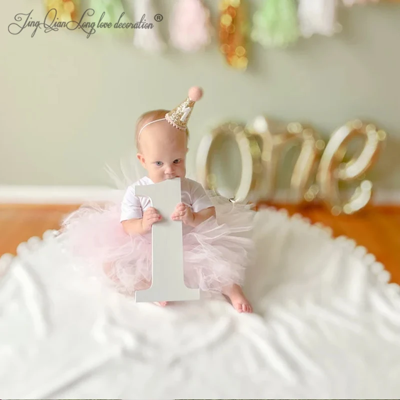 custom 1 Sign Photo Prop for First Birthday Photo Shoot for Babies and Kids - Wooden Number Sign Photographer, Number Sign