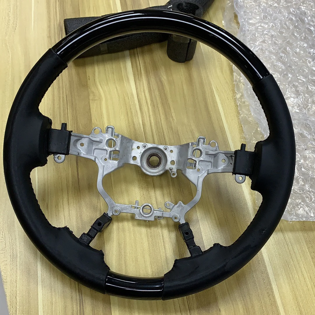 Steering Wheel Land Cruiser 200 Leather Wooden For Toyota FJ200 LC200 2016 2017 2018 2019 2020 Accessories