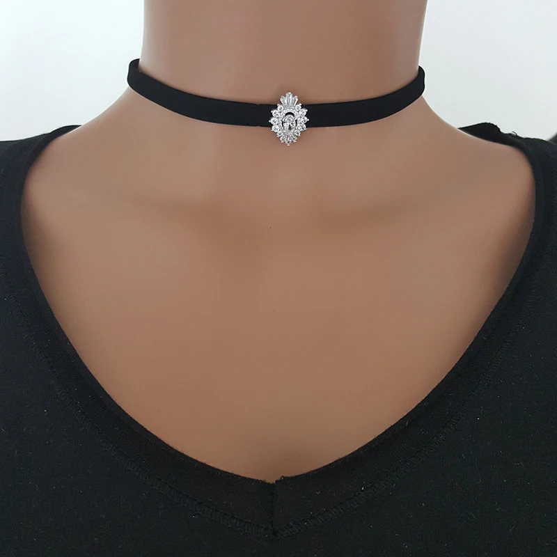 Choker for Women Silver Choker Art Deco Women Choker 925 Sterling Silver Made in TURKEY