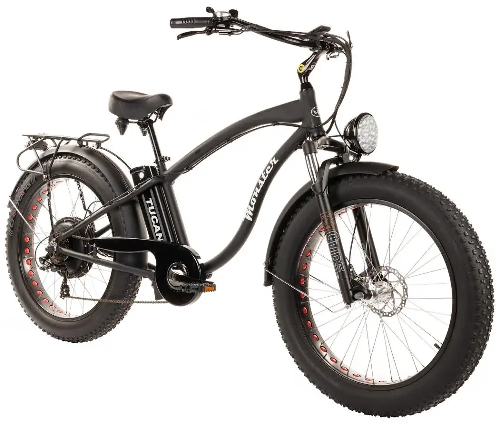 Monster 26 Limited Edition-It is the Fat Ebike-flat setting foil back Hydro tb7005-Wheels 26