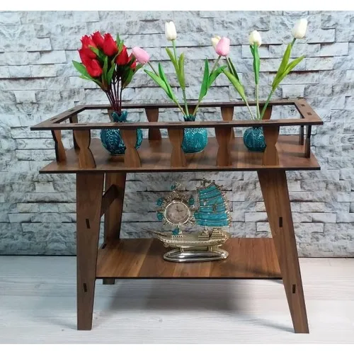 Boss Group Wooden Coffee Table Flower Pot Flower Stand Flower Stand Multi Purpose