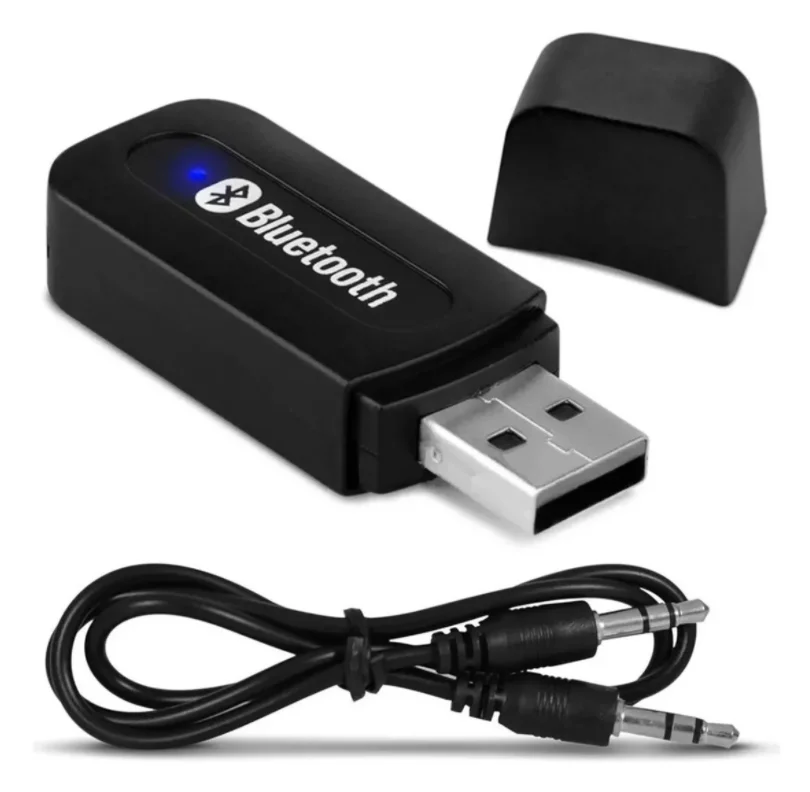 Conector Adaptador Bluetooth Automotivo P2 Música Pendrive