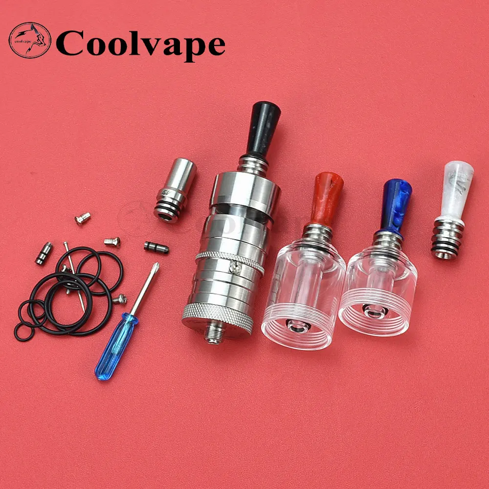 

SteamTuners Nano BellCap Flash e-Vapor V4.5S+ RTA Rebuildable Tank Atomizer Vape rta 316ss 4.5ml 23mm 510 mtl drip tip