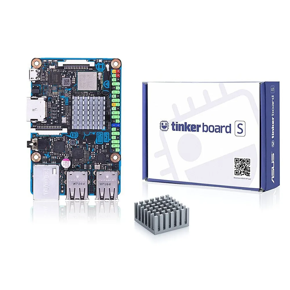 ASUS SBC Tinker board S R2.0 RK3288 czterordzeniowy procesor SoC 1.8GHz, Mali-T764 600MHz, 2GB LPDDR3 i 16GB eMMC TinkerboardS