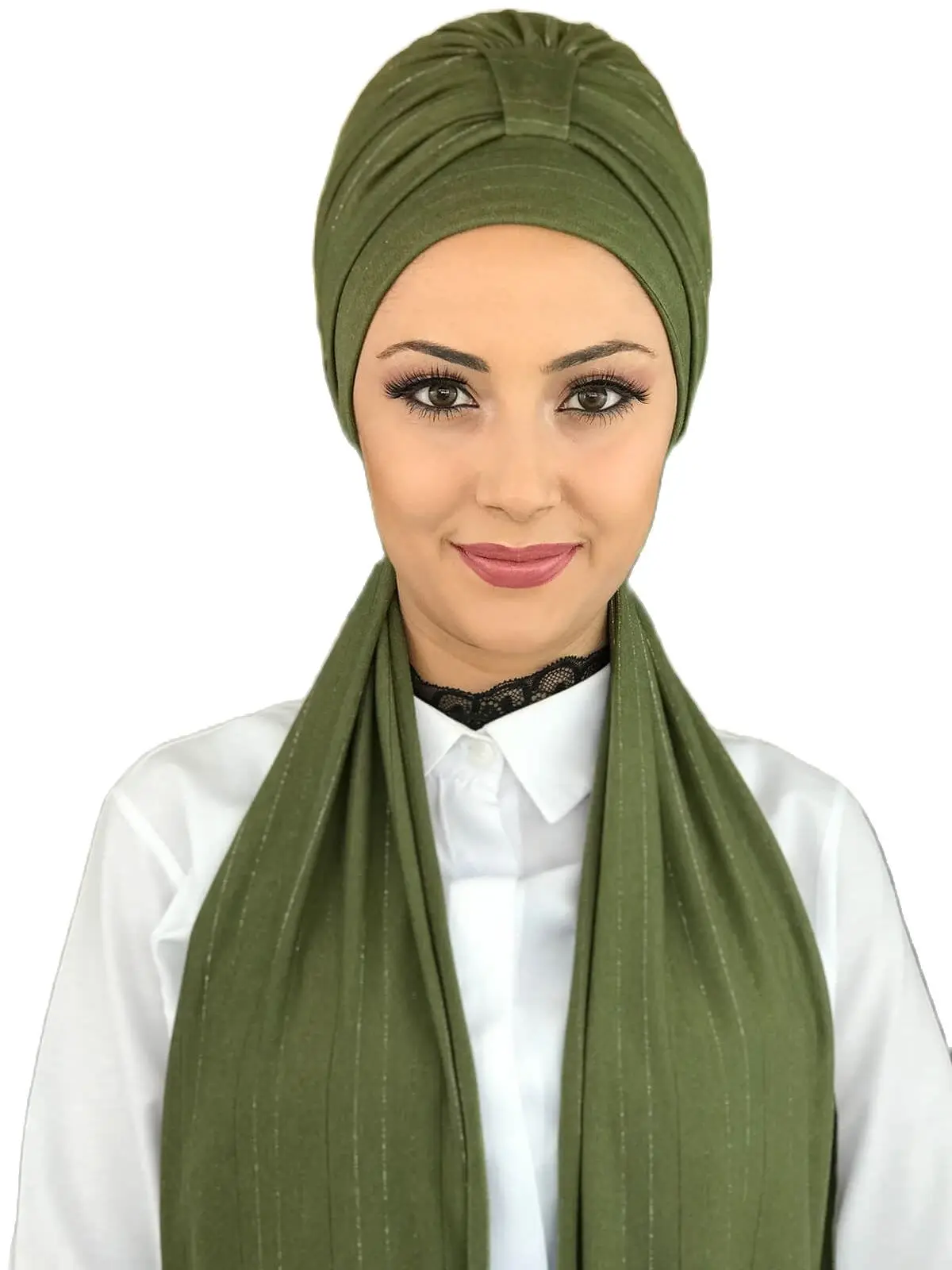 New Fashion 2021 Hijab Turban Lady Hat Seasonal Scarf Hijab Foulard Single Size Green Almond Yeşili Hijab Bathing Cap Shawl