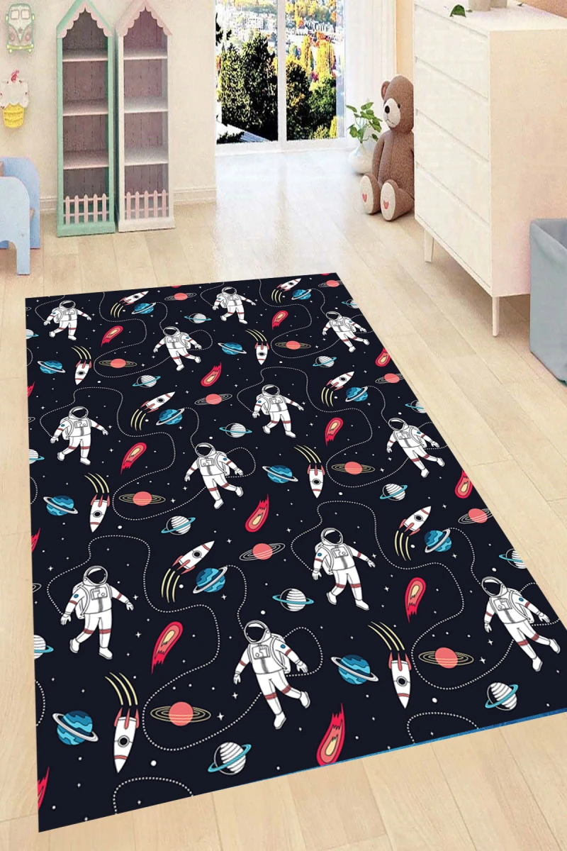 Fun Astronaut İn Space Kid Room Game Carpet Rug Tateme Tatami  Mat Decoration Bedroom Decor  Quarto Kilim Lightning Mcquenn