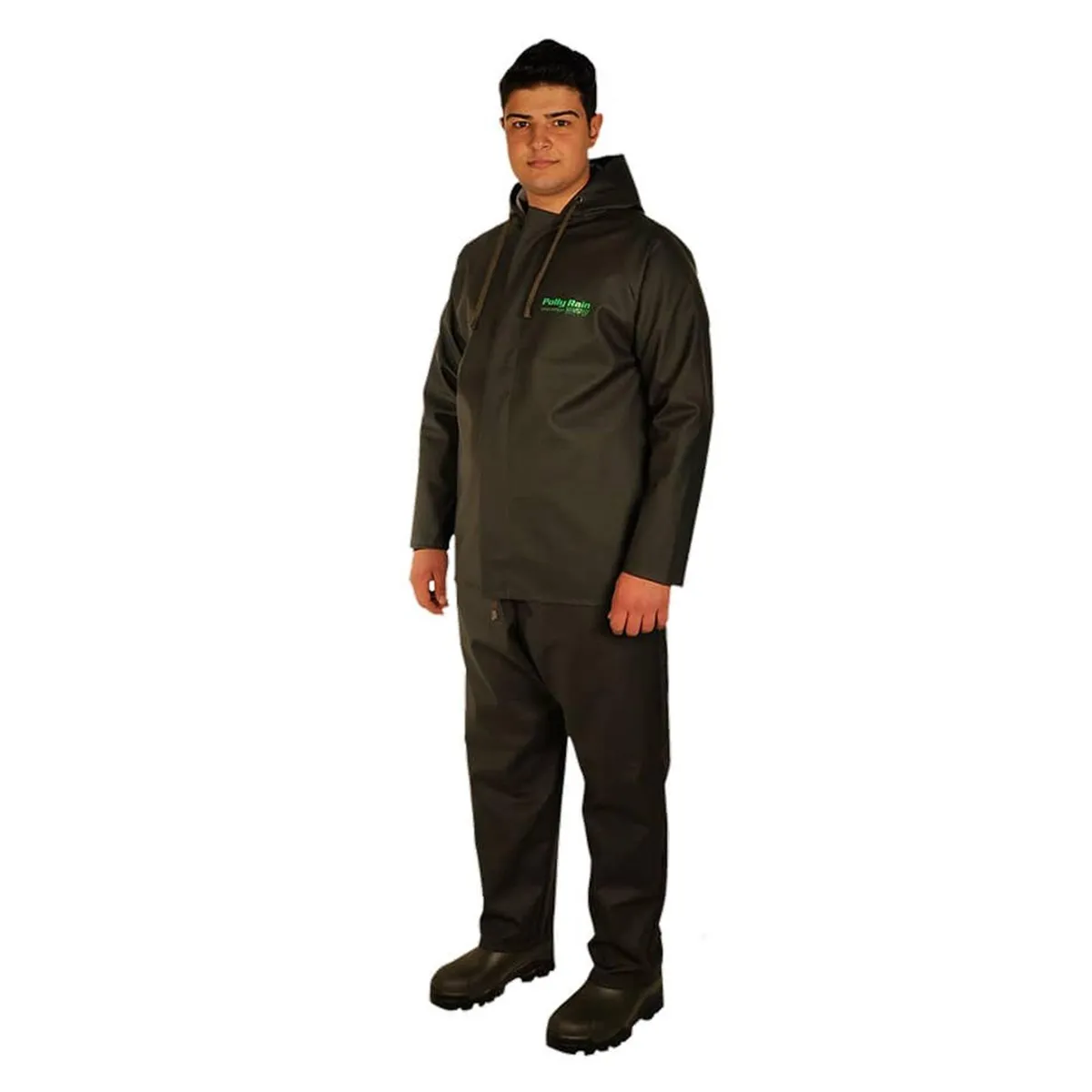 Pvc Suit Set Field Overalls Raincoat  Overcoat Slicker Poncho  Waterproof Field Heavy Duty Workwear Highly Durable