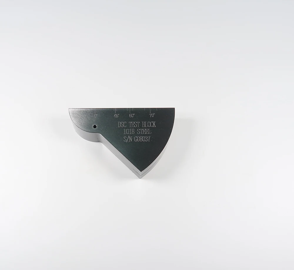 DSC Ultrasoon testblok Koolstofstaal blok