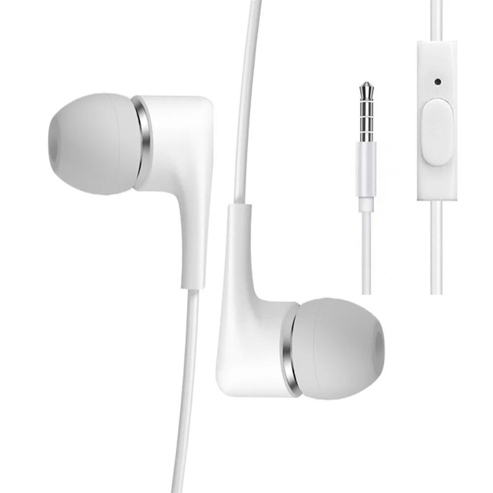 Wired Headphones with 3.5mm Jack Microphone with Hands-Free Control and Playback Universal Compatibility 1.2 Meters