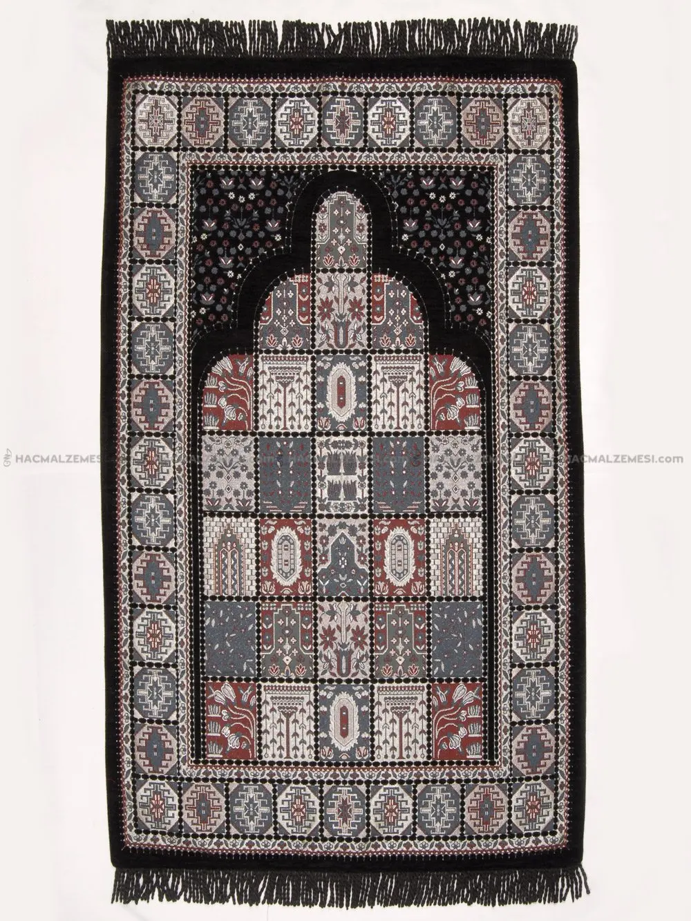 

Luxury Muslim Prayer Rug Islamic Carpet Chenille Velvet Thick Dowry Wedding Umrah Hajj Worship Cover Qibla Cotton Lined Turkish