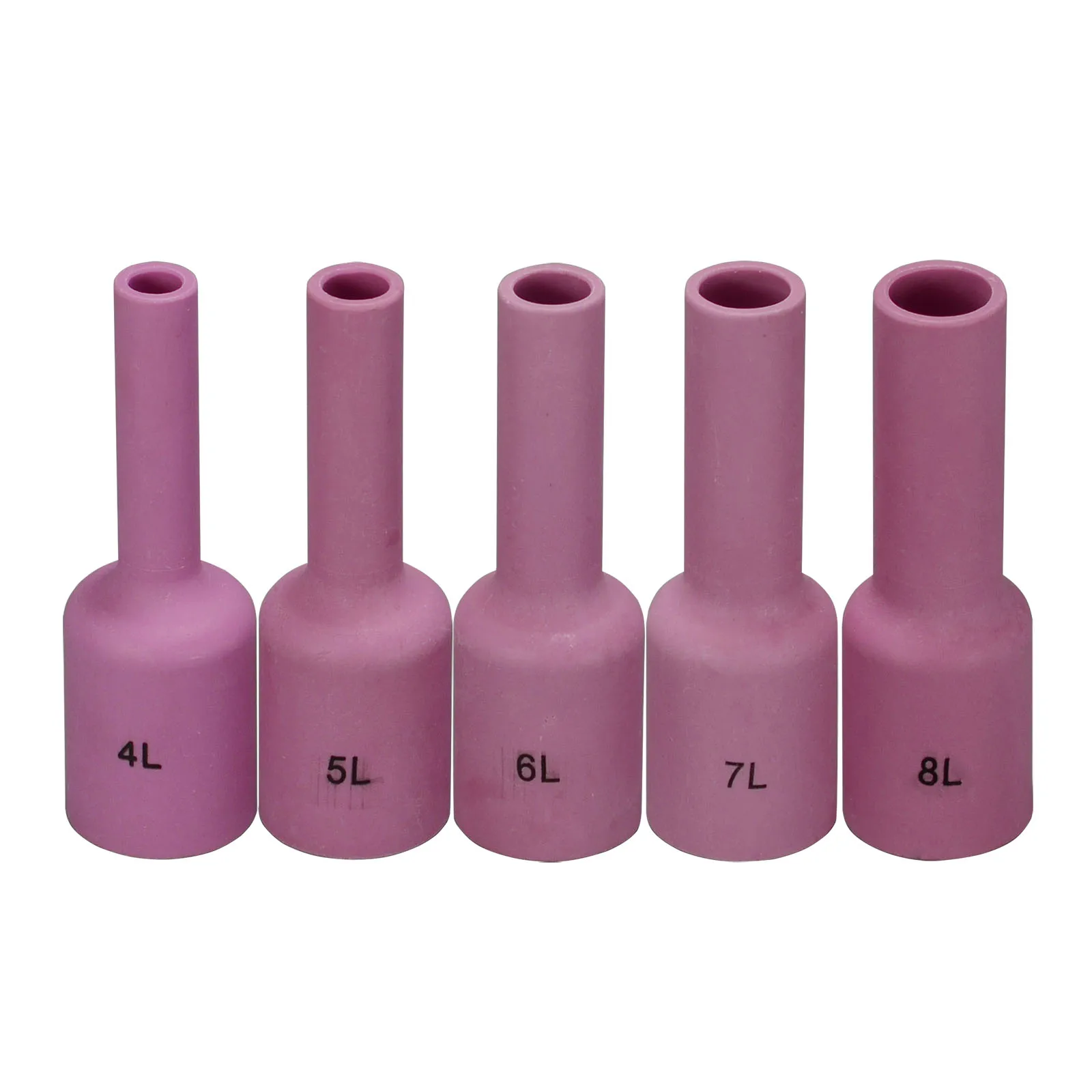 TIG Long Alumina Ceramic Nozzle Gas Lens Cup Comsumables Accessories KIT Fit TIG Welding Torch PTA DB SR WP 17 18 26 Series 5PCS