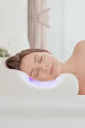 Almohada de belleza ortopédica de espuma viscoelástica, cojín antienvejecimiento, antiarrugas para el cuello, masaje para dormir, cuidado de la piel, rebote lento