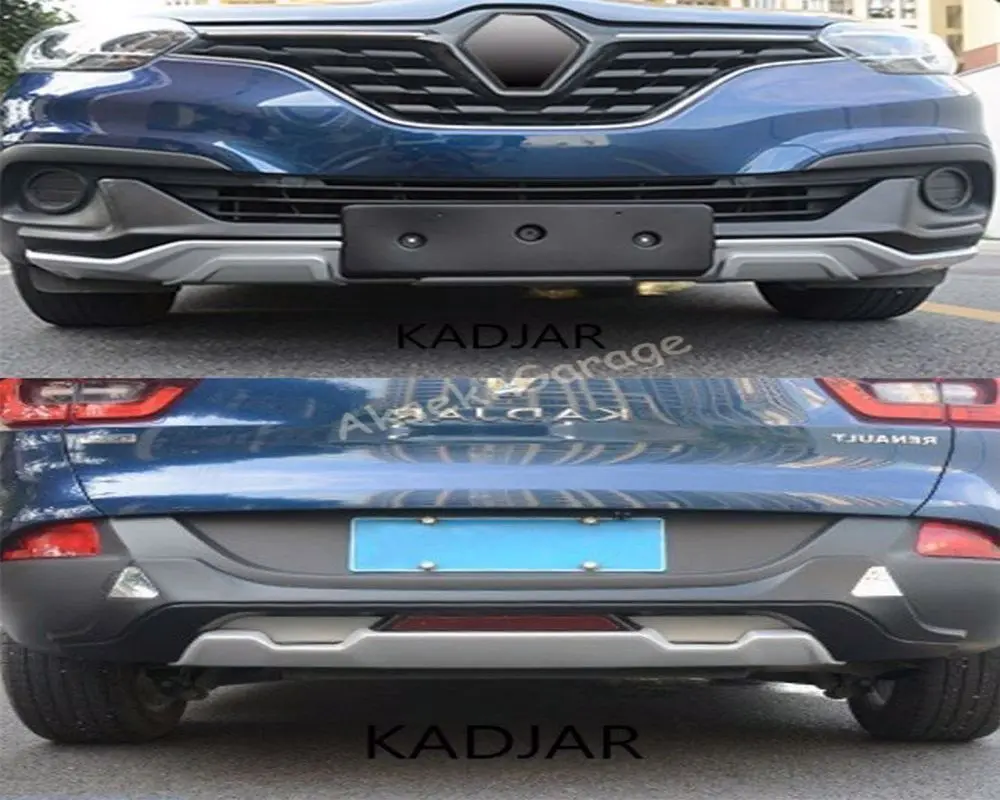 FOR Renault Kadjar Chrome Front and Rear Diffuser 2015-2018 MODEL Guard protectAuto styling car accesories stylish spoiler flaps