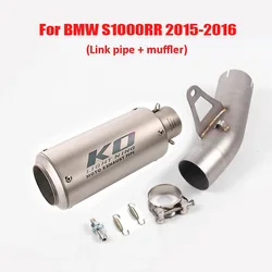 60.5mm Motorcycle Exhaust Pipe Escape Muffler Pipe Modified Connector Middle Pipe for BMW S1000RR 2015 2016