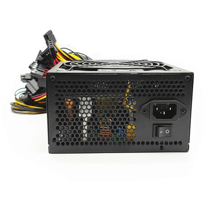 1800W Mining PC Power Supply ATX Computer Power PSU 24Pin For Bitcoin Miner R9 380/390 RX 470/480 RX 570 1060 For Antminer PSU
