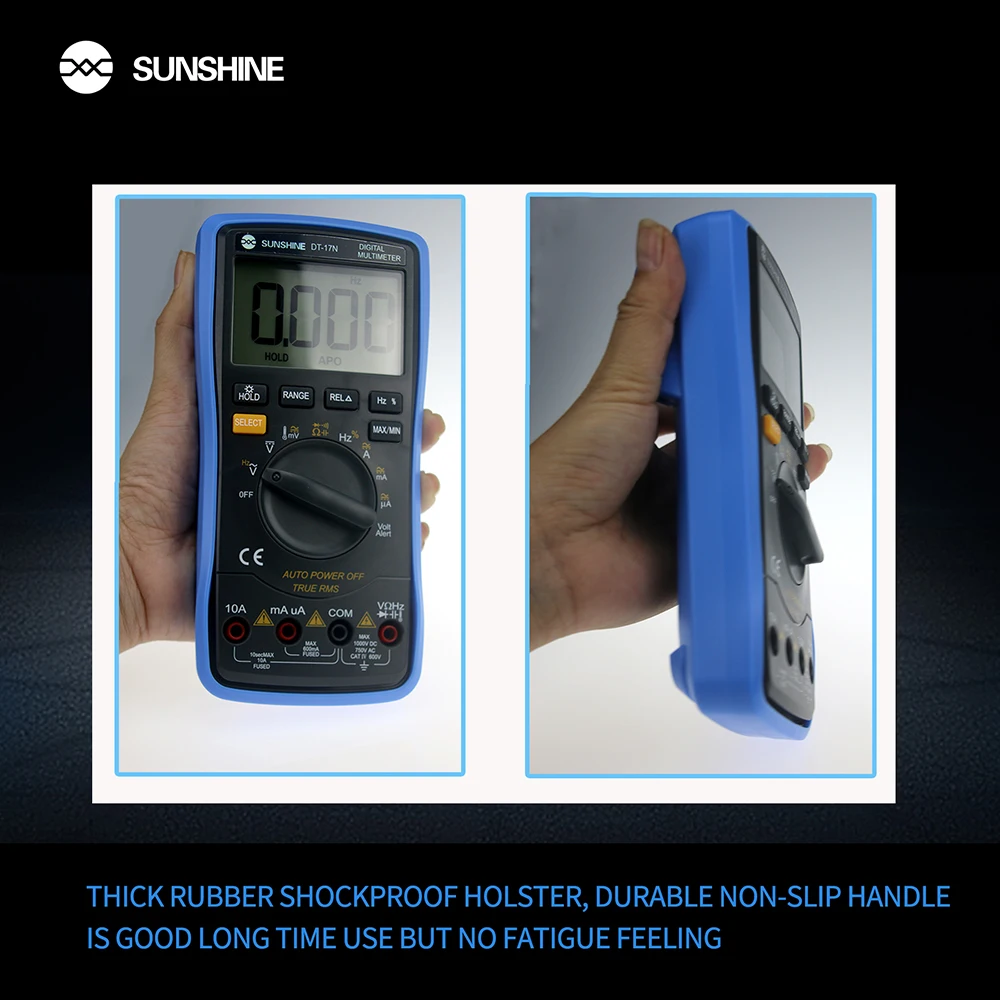 SUNSHINE dt 17n Multimeter Range LCD-Display Multimeter Auto Digital Multimeter ist 35/6 automatischer digitaler Instrumententester – Detail 7