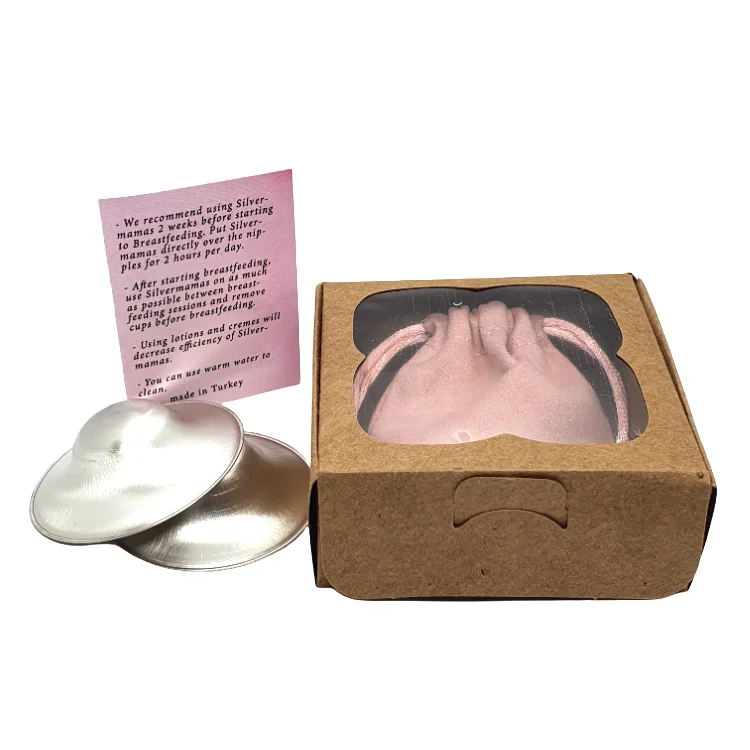 925 Silver Nursing Cups Gift Women Breast Breastfeeding Nipples Pads Shield Nipple Breast-feeding newborn Essential Pad Cracked Healing Pain Care